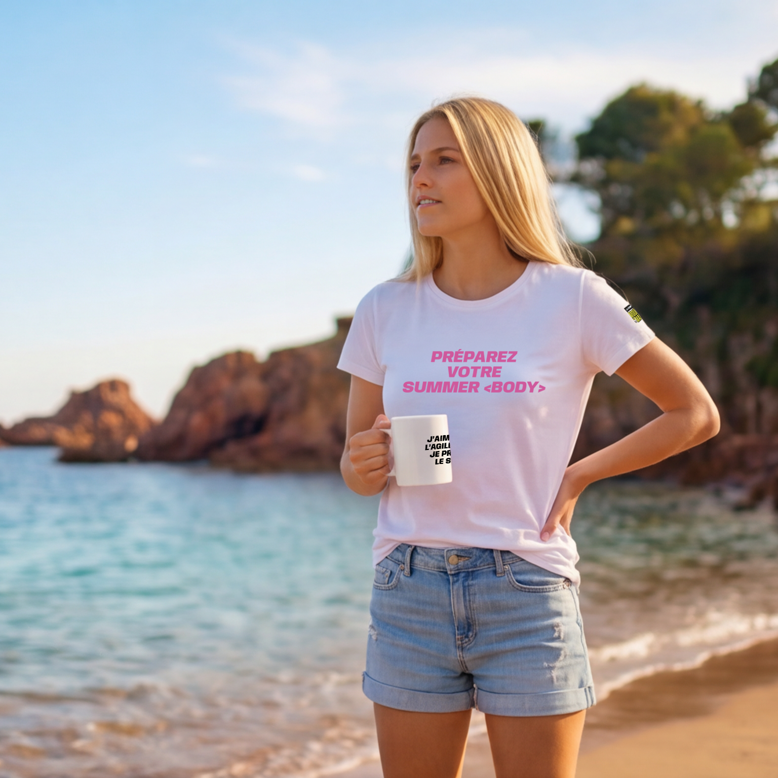 Mug brillant - J'aime bien l'agile