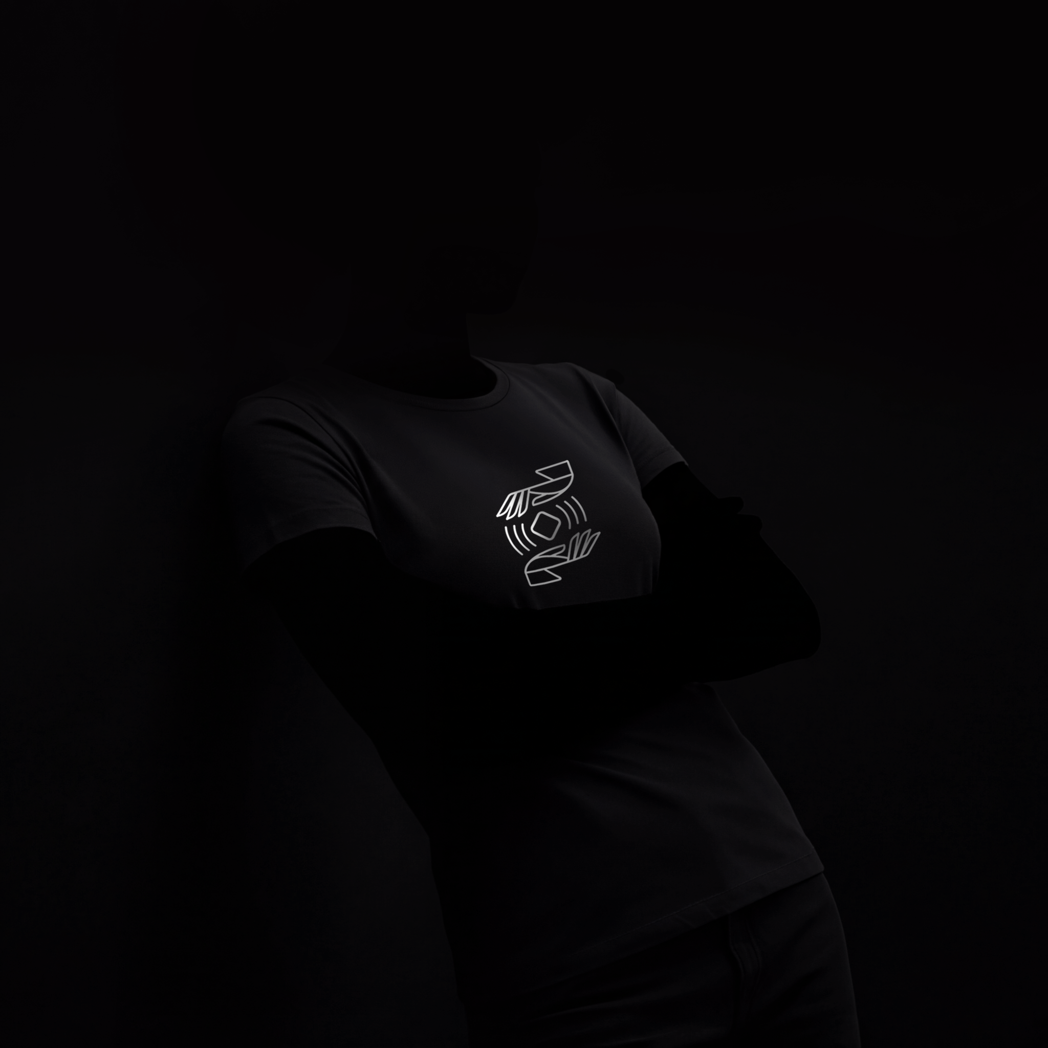 T-shirt Décontracté pour Femme Designshot 'Signs' Hands